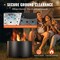 Smokeless Fire Pit Stove Wood Burning Portable Firepit with Removable Ash Pan Outdoor